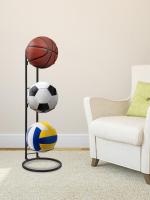 Storage Vertical Ball Rack Layered Ball Storage Rack 3 Stack Basketball Holder Display Stand Basketball Rack Sports Shop For Sta