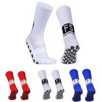 Anti slip soccer socks New basketball socks Men women FS pattern breathable sports arrow silicone anti slip grip futbol