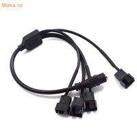 ?คอมพิวเตอร์4ทาง PWM 12V พัดลมคอมพิวเตอร์ทองแดง CC DC สายอะแดปเตอร์5521ถึง4Pin