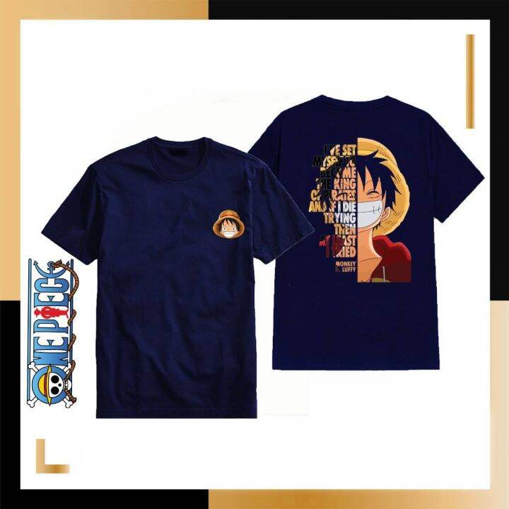 เสื้อยืดแขนสั้นลําลอง-ทรงหลวม-พิมพ์ลายอนิเมะวันพีช-ellen-luffy-พลัสไซซ์