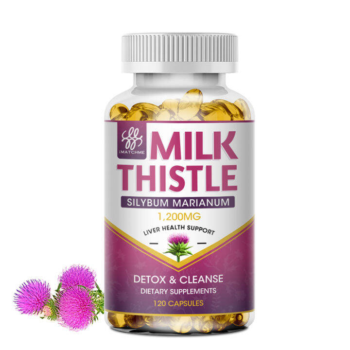 iMATCHME Milk Thistle Capsules Silymarin 41 Extract 1000mg for Liver