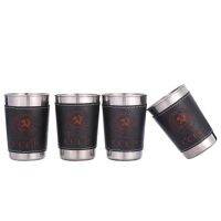 【YF】ↂ✣№  Vodka Cup 304 holster Russia Wine Tumbler Personalized 4pcs 30ml/75ml/170ml Shot Glass Set