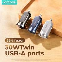 Joyroom C-A08 หัวชาร์จ ที่ชาร์จมือถือในรถยนต์ 2 พอร์ต Type-C /USB QC.3.0