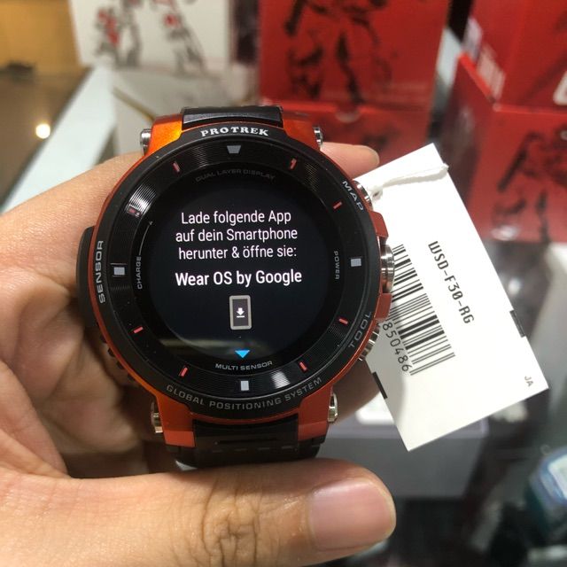 Casio Pro Trek Outdoor Smart Watch “Wear OS by Google” WSD-F30-RG  (Preorder) Lazada