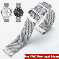 ?ราคาไม่แพงมากที่สุด?สายเหล็กสายรัดสำหรับ IWC Omega Longines Mido Milan Mesh ความประณีตเดิมสร้อยข้อมือเหล็กผู้ชาย20มม. 22มม.