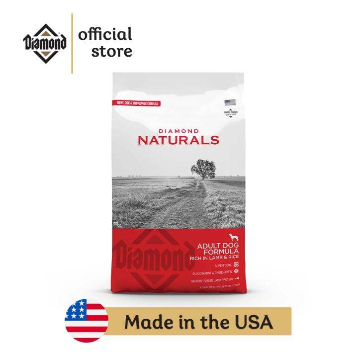 Diamond Naturals Dog Dry Food ADULT DOG FORMULA Rich in Lamb & Rice