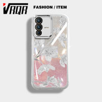 VRQR เคสกันกระแทกสำหรับ Vivo V23 5G V23 Pro 5G ฟิล์มเลนส์ Meitong Sparkling Star ดอกชงโคเคสโทรศัพท์สินค้าแฟชั่น