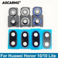 Aocarmo เหมาะสำหรับ Huawei Honor 10 /10 Lite กล้องหลักหลังกระจกกล้องถ่ายรูปพร้อมสติกเกอร์กาวปลอกคอกันสุนัขเลีย