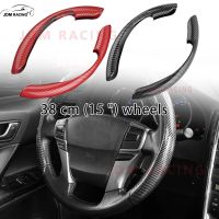 38cm Car steering Wheel Cover for Men Carbon Fiber Sports Wheel Protector Ultra-thin Non-slip Card Cover Universal for 99% Car