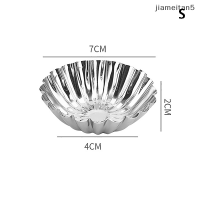 ?[Jiam] แม่พิมพ์ทาร์ตสแตนเลส5ชิ้นแม่พิมพ์พุดดิ้งคุกกี้คัพเค้กอุปกรณ์ทำขนมแบบไม่ติดอุปกรณ์อบถ้วยมัฟฟินอุปกรณ์สำหรับอบ