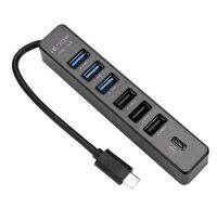 COOLGUY USB 3.1 HUB ที่แยก USB ใช้อะแดปเตอร์ฮับ4/7พอร์ต Type-C อุปกรณ์ขยาย PC คอมพิวเตอร์