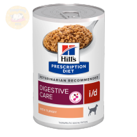 [ส่งฟรี] Hills Prescription Diet Digestive Care i/d Canine Canned Wet food (turkey) อาหารเปียกสำหรับสุนัขบำรุงระบบทางเดินอาหาร 13oz (รสไก่งวง) 12 กระป๋อง