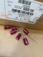 20pcs/50pcs Original new 22UF 50V Japan ELNA capacitor 50V22UF 6*11 RBD Non-polarity Purplish red