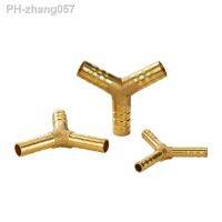 Brass Splicer Pipe Fitting Y Shape 3 Way Hose Barb 4mm-16mm Copper Barbed Connector Joint Coupler Adapter Pneumatic