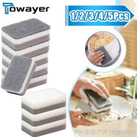 hot【DT】♗◕  Double-sided Dishwashing Cleaning Spong Mop Decontamination Sponge Tools