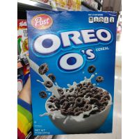 Premium snack Enjoy eating Post Oreo O’s Cereal Oreo cereal 311g. Oreo Cereal ซีเรียล โอริโอ้ รสช็อกโกแลต 311กรัม นำเข้าจากอเมริกา  (1 Pack)