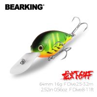 [HOT LIAXLLWISAAZH 534] BEARKING 65มิลลิเมตร16กรัมลอย Crankbait โมโหปลาเทราท์ล่อตกปลาน้ำจืดสร้อยข้อเหวี่ยงประดิษฐ์ฮาร์ดเหยื่อตกปลารอก