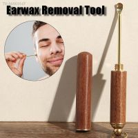 ✘❄☢ 1-3Pcs Earpick Ear Cleaner Spoon Rosewood Ear Picking Tool Ear Cleaning Spoon Ear Wax Removal Tool Wooden and Brass Ear Pick