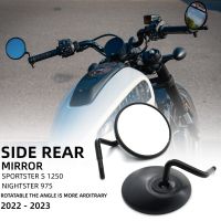 For Harley Sportster S 1250 Nightster 975 2022 2023 Motorcycle Rearview Rear View Mirrors Glass Back Side Mirror Holder Bracket