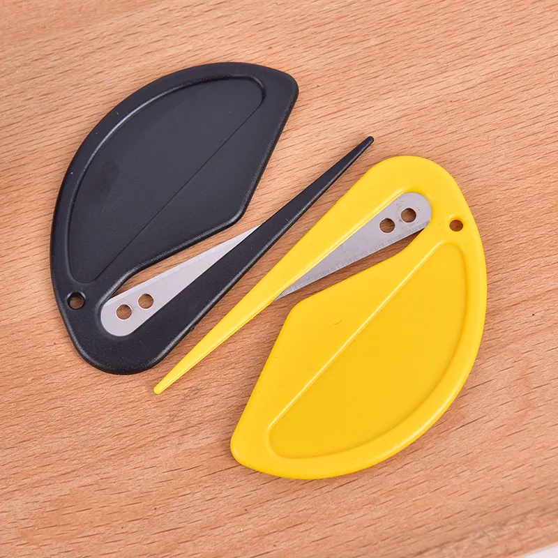 2Pcs Mini Plastic Letter Opener Sharp Mail Envelope Opener Safety Papers  Cutter 