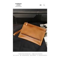 2023 fashionable new mens bag r horizontal hand bag simple street trendy mens bag file bag wrist bag Boyfriend Dad Mens Birthday Gift