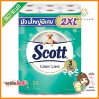 กระดาษชำระ SCOTT CLEAN CARE แพ็ค24TOILET PAPER SCOTT CLEAN CARE PACK24 **โปรโมชั่นสุดคุ้ม โค้งสุดท้าย**