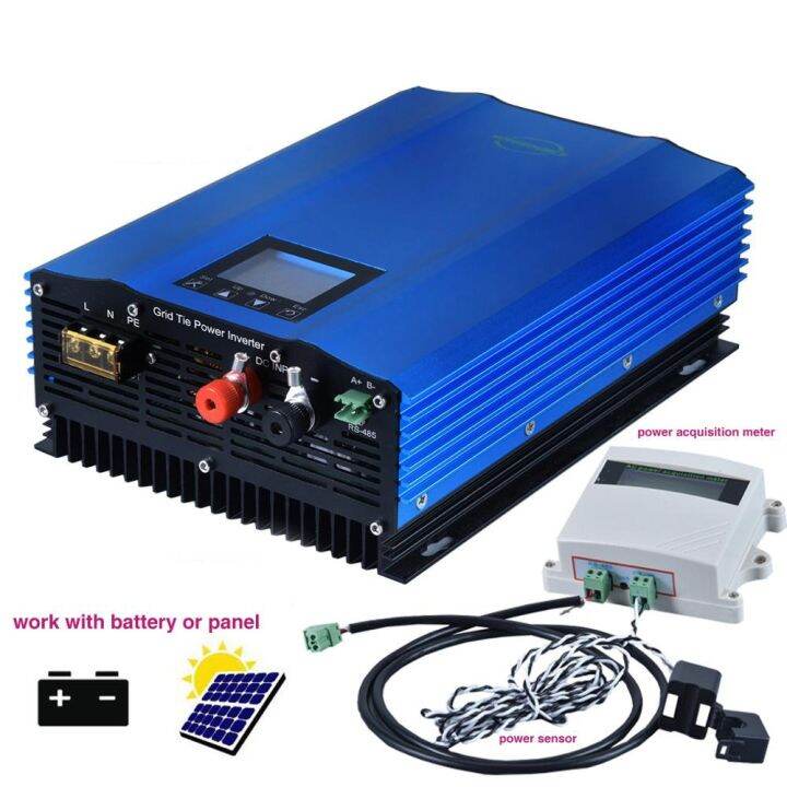 1200w Battery Discharge Grid Tie Inverter With Limiter Lcd Display Solar Panel Grid Tie Miscro