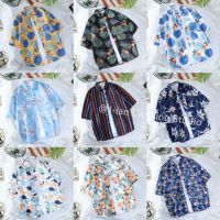 ✹﹍ 【100 styles】（S61-S70）Baju Bunga Musim Panas Baru Dicetak Baju lengan pendek Lelaki gaya peranginan Hawaii