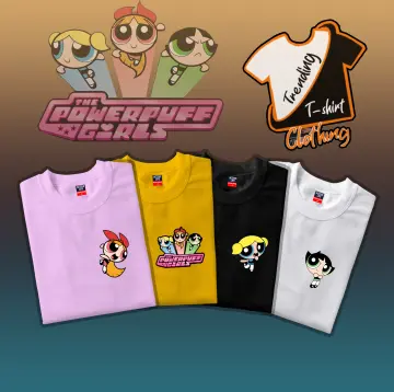 Power puff girls T-shirt box logo L アニメT-