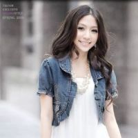 Vintage Blue Denim Vest Women Korean Casual Waistcoat Slim Short Female Jeans Jacket Coat