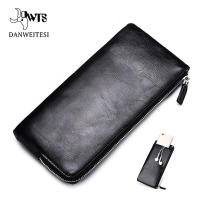 ZZOOI DWTS men wallets Card holder Leather male Wallet luxury Long Design Quality passport cover Fashion Casual Mens Purse Zipper