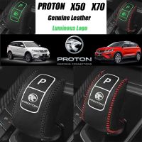 NEW 【Ready Stock】Proton X50 X70 CKD Genuine Leather Gear Knob Cover Luminous Logo ting