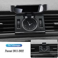 {DAC อะไหล่รถยนต์} ที่วางโทรศัพท์ในรถสำหรับ Volkswagen Passat B7 B8 B9ฐานยึดอุปกรณ์นำทางแรงโน้มถ่วง2011-2022ขาตั้ง GPS คลิประบายอากาศรองรับการหมุนได้