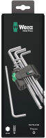 Wera - 5073391001 Hexagon 950 PKL/9 SB L-Key Set, BlackLaser, Ballpoint Hex Key, 9 Piece