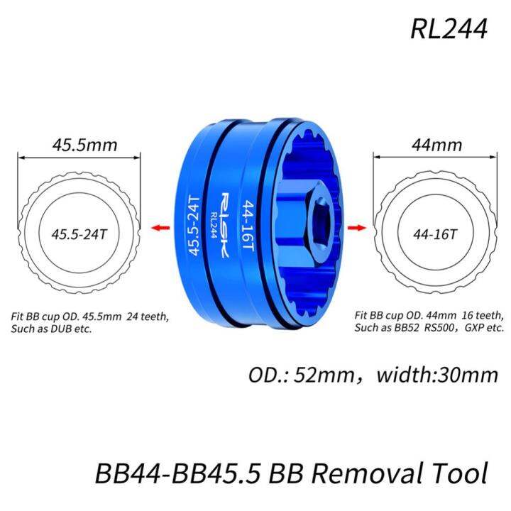 จานหน้า-dub-ตัวปรับโหลดล่วงหน้าทำจากโลหะตัวปรับแกนกลางแบบ-bb44-bb45-5ตลับลูกปืนเครื่องมือถอดชิ้นส่วนประแจด้านล่างเครื่องมือยึดเครื่องมือซ่อมจักรยาน