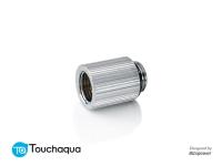 (2 PCS) Touchaqua G1/4" IG1/4" Extender Fitting - 20MM (Glorious Silver)