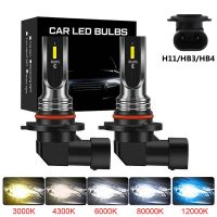 2Pcs 9005 HB3 9006 HB4 H11 H8 H4 H7 H1 PSX24W H16 5202 H3 H10 Car LED Fog Lights Headlight Bulbs 16000LM 6000K Auto Fog Lamp