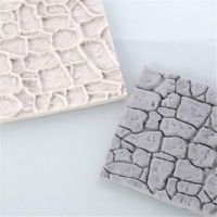 ♀♣ New Cobble Stone Wall Line Grain Shape Silicone Printing Texture Mat Sugar craft Fondant Cake Clay Mold Decorating Tool