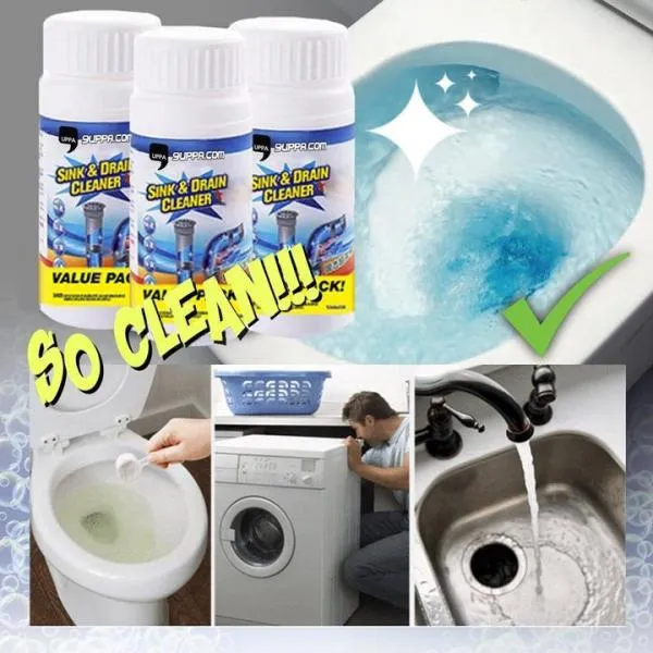 {BUNDLE Sink & Drain Cleaning Powder + Stainless Sink Claw} Japan