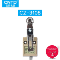 CNTD CZ-3 Series สวิตช์จำกัดการเดินทางสายกันน้ำและกันฝุ่นกันน้ำมันแถบเลื่อนแบบปรับขนาดได้ยาว3เมตร IP67 CZ-3108