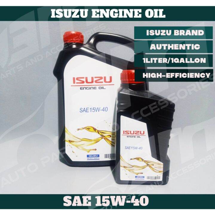 Isuzu Engine Oil 15W40W 1liter/1Gallon Lazada PH