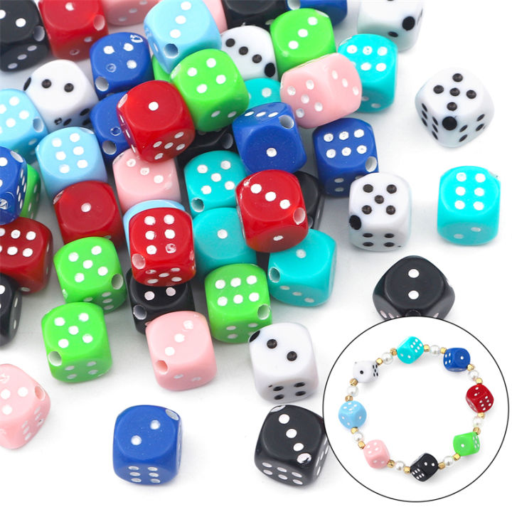 Dice Charm, bangle charms , bracelet charms , Resin charms, Pendant For DIY  Jewelry Making