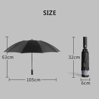 Fully Automatic Umbrella Sunscreen Anti-UV Sun Umbrella 10 Ribs Rain Umbrella Folding Umbrella Sunshade Rain Umbrella Car Travel