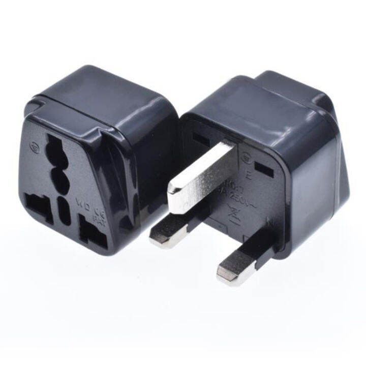 Black White 13A 250V UK HongKong Singapore Malaysia Saudi Arabia electric AC power plug travel