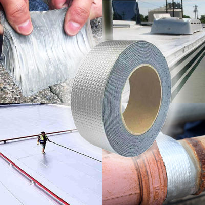 2021Width 20cm Aluminum Foil Butyl Rubber Adhesive Tape Self-Adhesive for Repairing Leaking For Roof Repair Caulking Super Tape