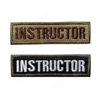 เย็บปักถักร้อย Patch INSTRUCTOR ยุทธวิธีทหารแพทช์ตกแต่ง Combat Appliques สัญลักษณ์ปักป้าย Drop Shipping-Kuosie