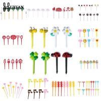 Animal Fruit Fork Food Grade Plastic Mini Cartoon Kids Cake Fruit Toothpick Bento Lunch Bento Accessories Party Decoration