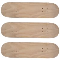 3X 8Inch 8-Layer Maple Blank Double Concave Skateboards Natural Skate Deck Board Skateboards Deck Wood Maple