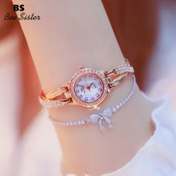 Elegant butterfly gold discount watch