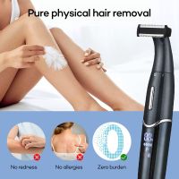 ZZOOI 4 in 1 Male and Female Shaver Set Multifunctional Hair Removal Device Eyebrow Trimmer Electric Rechargeable Razor for Whole Body